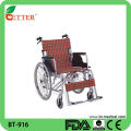 Silla de ruedas plegable personalizada de barra transversal doble